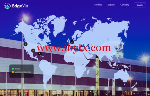 Edgevirt：迈阿密大硬盘vps，1核/1GB内存/1TB硬盘/50TB流量/10Gbps端口，$10/季起-博悦天下