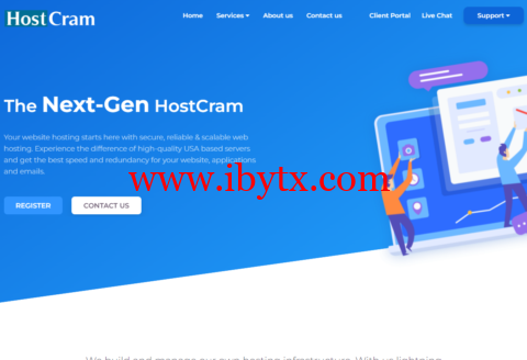 HostCram LLC：美国达拉斯i9-11900K高性能CPU系列vps，2核/4G内存/80g NVMe/4T流量/1Gbps带宽，$10/月，$50/半年，支持windows-博悦天下