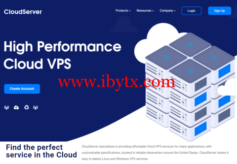 CloudServer：美国vps，纽约机房，1核/4GB内存/30GB NVMe硬盘/5TB流量/1Gbps带宽，$21/半年-博悦天下