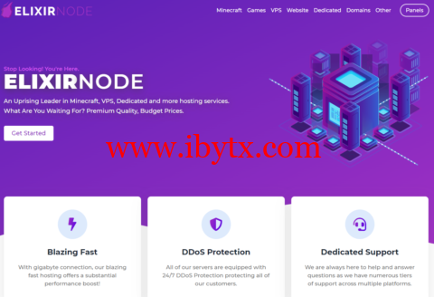 elixirnode：1核/1G内存/25G硬盘/500Mbps不限流量，$2.00/月起，可选美国/加拿大机房-博悦天下