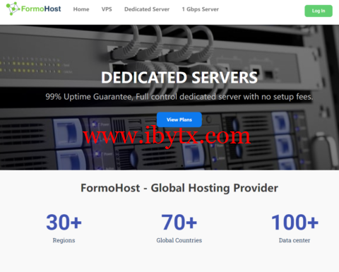#抗投诉服务器#Formohost:泰国独立服务器,I3-3240/8G内存/500G硬盘/100M带宽不限流量,$180/月起-博悦天下