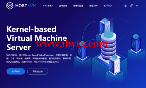 HostKvm：全场八折，$5.6/月起，支持windows，可选中国香港/日本/新加坡/美国/韩国/俄罗斯/澳大利亚机房-博悦天下