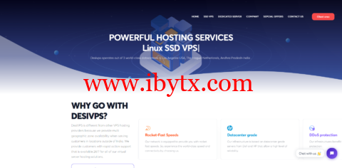 DesiVPS：美国G口不限流量vps，1核/2G内存/30G SSD硬盘/不限流量/1Gbps带宽，年付仅需要$29.9，可免费换1次IP-博悦天下