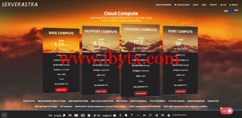 #版权宽松#ServerAstra：匈牙利布达佩斯机房vps，1核/1GB内存/20GB NVMe硬盘/2TB流量/10Gbps带宽，€3.99/月起，-博悦天下