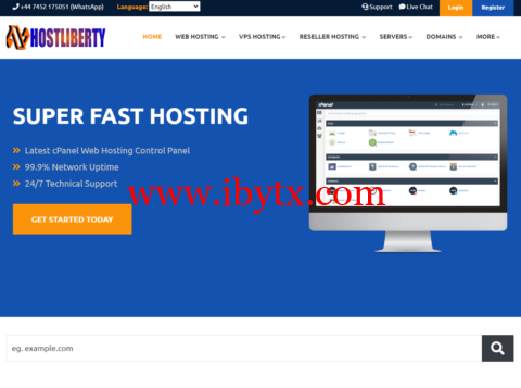 Host Liberty：国外VPS，多达30个数据中心，免费Windows，包括香港、日本、新加坡和很多冷门机房，$5.99 /月起-博悦天下