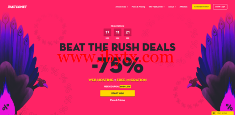#Beat the Rush#FastComet：共享主机高达75%优惠，云VPS和专用CPU服务器高达30%优惠-博悦天下