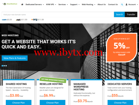 #黑五#KhanWebHost:欧洲vps,2核/4GB内存/50GB NVME/不限流量/500Mbps带宽,$9/月,可选英国/土耳其机房-博悦天下