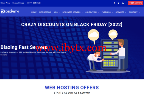 #Cyber Monday#：美国VPS，1核/512MB内存/10GB SSD/不限流量/1Gbps带宽，$10/年，美国1Gbps不限流量独服，$39/月起，可选圣何塞/洛杉矶/西雅图/拉斯维加斯/纽约/达拉斯机房-博悦天下