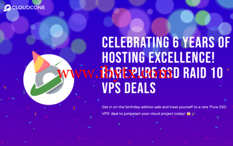 #六周年#CloudCone：洛杉矶机房vps，2核/1GB/30G SSD/1TB/1Gbps，$21/年-博悦天下