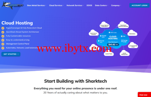 Sharktech：高防云服务器年付5折，$47.7/年，公有云$35.05/月，10Gbps不限流量独服$399/月，可选洛杉矶/芝加哥/丹佛/荷兰机房-博悦天下