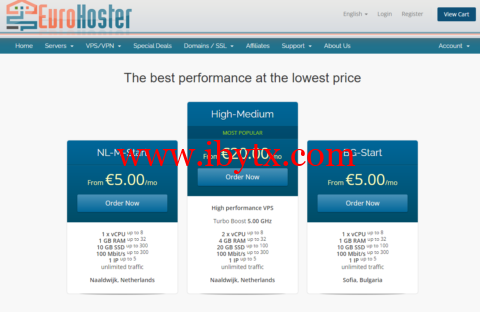 #年终促销#EuroHoster：保加利亚/荷兰机房vps/存储vps，5折优惠，€2.5/月起-博悦天下