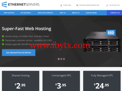 EtherNetservers：1核/1GB/40G SSD/1TB@10Gbps带宽，$14.95/年起，可选洛杉矶/迈阿密/新泽西机房-博悦天下