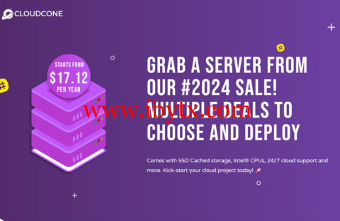 CloudCone：美国洛杉矶便宜VPS，2核/1G/55GB SSD/2T月流量/1Gbps带宽，$17.12/年-博悦天下