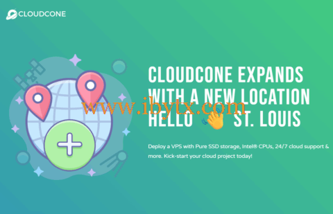 CloudCone：圣路易斯vps，1核/1GB/14GB SSD/1TB@1Gbps带宽，$12.99/年-博悦天下