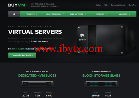#补货#BuyVM：1Gbps不限流量VPS，$2/月起，可选拉斯维加斯/纽约/迈阿密机房-博悦天下