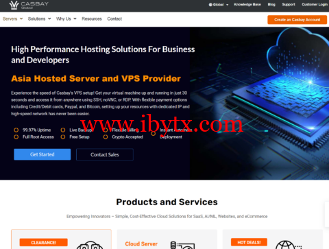 Casbay：AS132841/马来西亚原生服务器/独立服务器8折优惠，新套餐上线，原生IP，2核/3GB内存/不限流量/100Mbps端口，$29/月-博悦天下