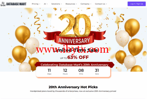 Database Mart：20周年庆美国VPS/GPU服务器$2.58/月起，低至4折续费同价，原生IP不限流-博悦天下