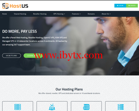 #黑五#HostUS：特价VPS，$15/年起，可选香港/日本/新加坡/美国/英国/澳大利亚等10个机房-博悦天下