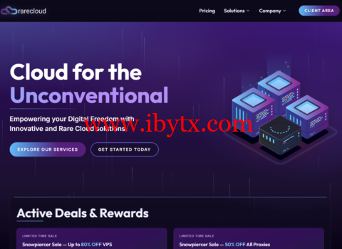Rarecloud：全场vps首付6折，€2.2/月起，可选日本/美国/英国/罗马尼亚等机房-博悦天下