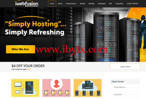 iWebFusion：$45 / 月起 E3-1230v2/16GB/250GB SSD/2TB HDD 1Gbps 带宽 多机房可选-博悦天下